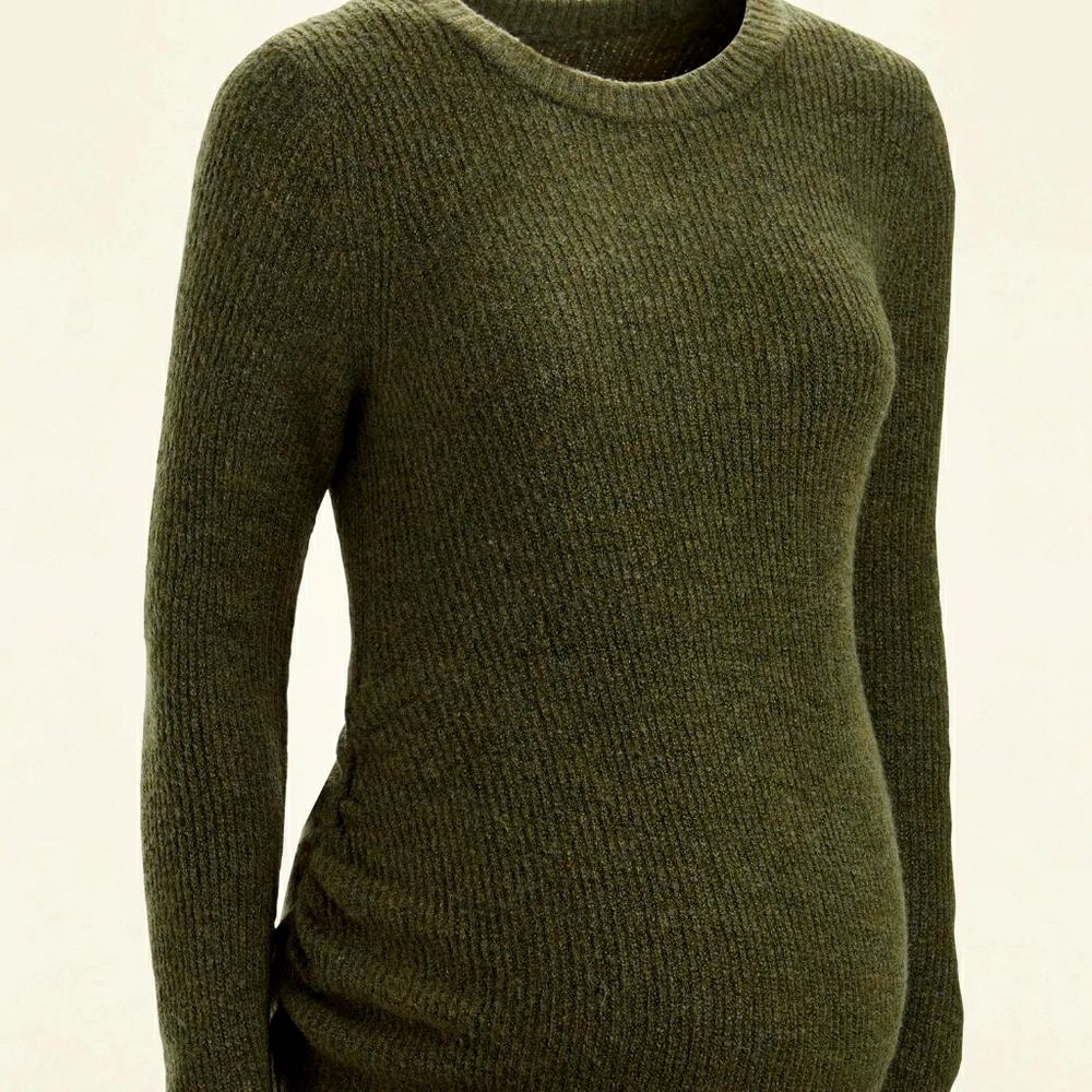 Maternity Cozy Crew-Neck Sweater